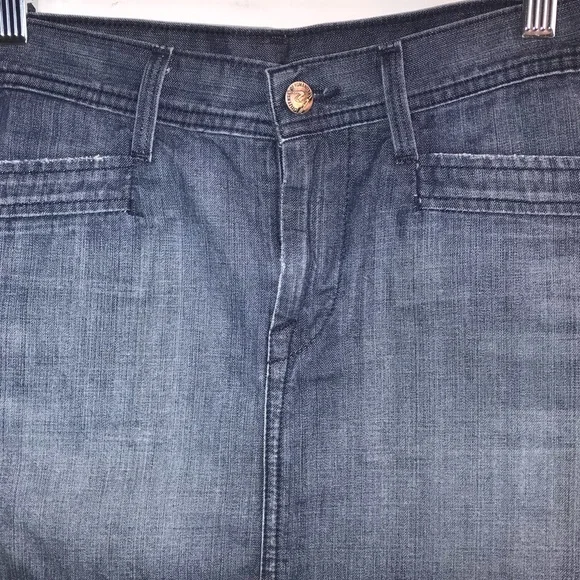 COH Women’s medium blue denim mini skirt with pockets in size 28 or 6 in EUC - Picture 4 of 11